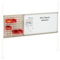 Global Equipment 18" Louver   36" Whiteboard Panel Kit, 60"W, Tan 319177TN